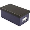 Esselte Index Card Storage Box, 6-1/2"Wx11-1/2"Lx5"H, Indigo/Black OXF406462